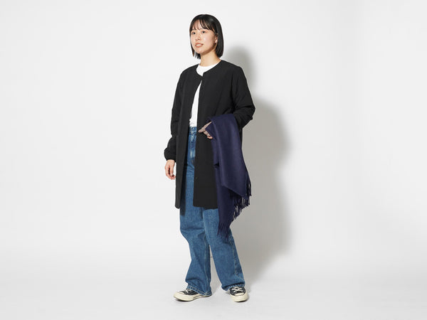 Flexible Insulated Long Cardigan