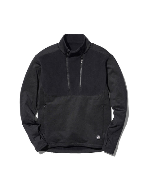 Snow Peak x Mountain of Moods Hybrid Fleece Pullover - Black / S