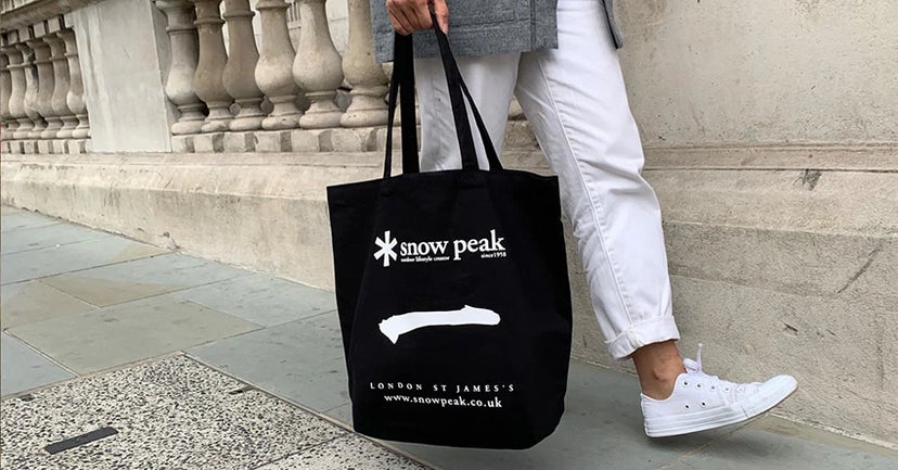 - Snow Peak UK 1 year Anniversary Limited edition canvas shopper give away -⁠