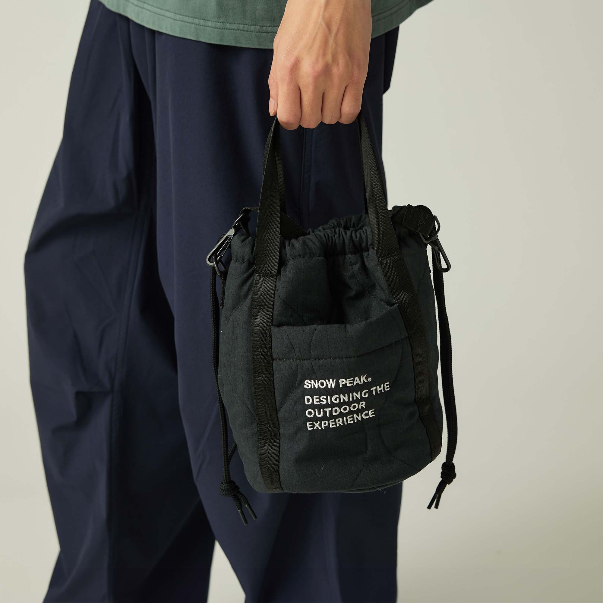 スノーピーク　Quilted Ripstop Pouch One BLACK Quilted Ripstop Pouch – Snow Peak