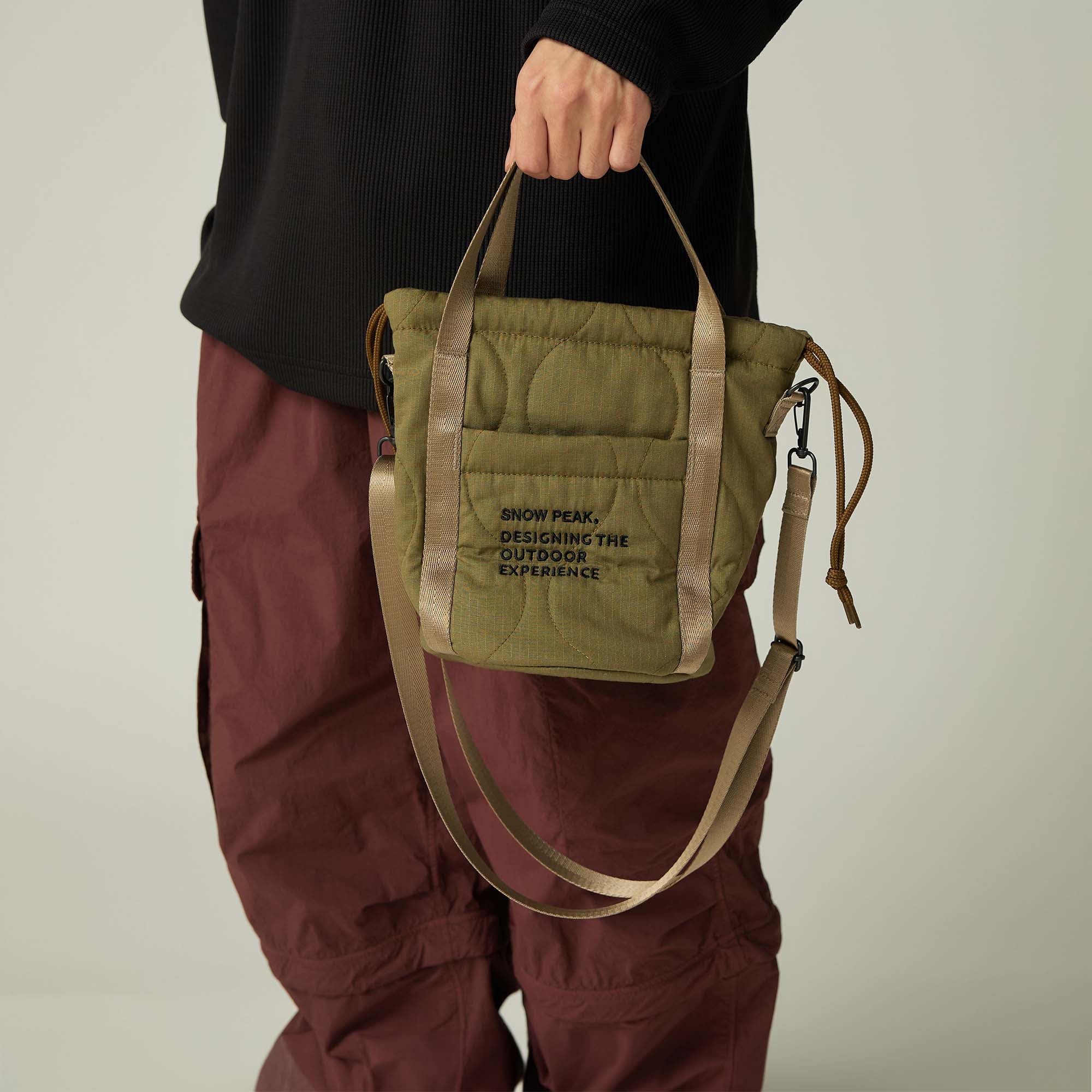 スノーピーク　Quilted Ripstop Pouch One BLACK Quilted Ripstop Pouch – Snow Peak