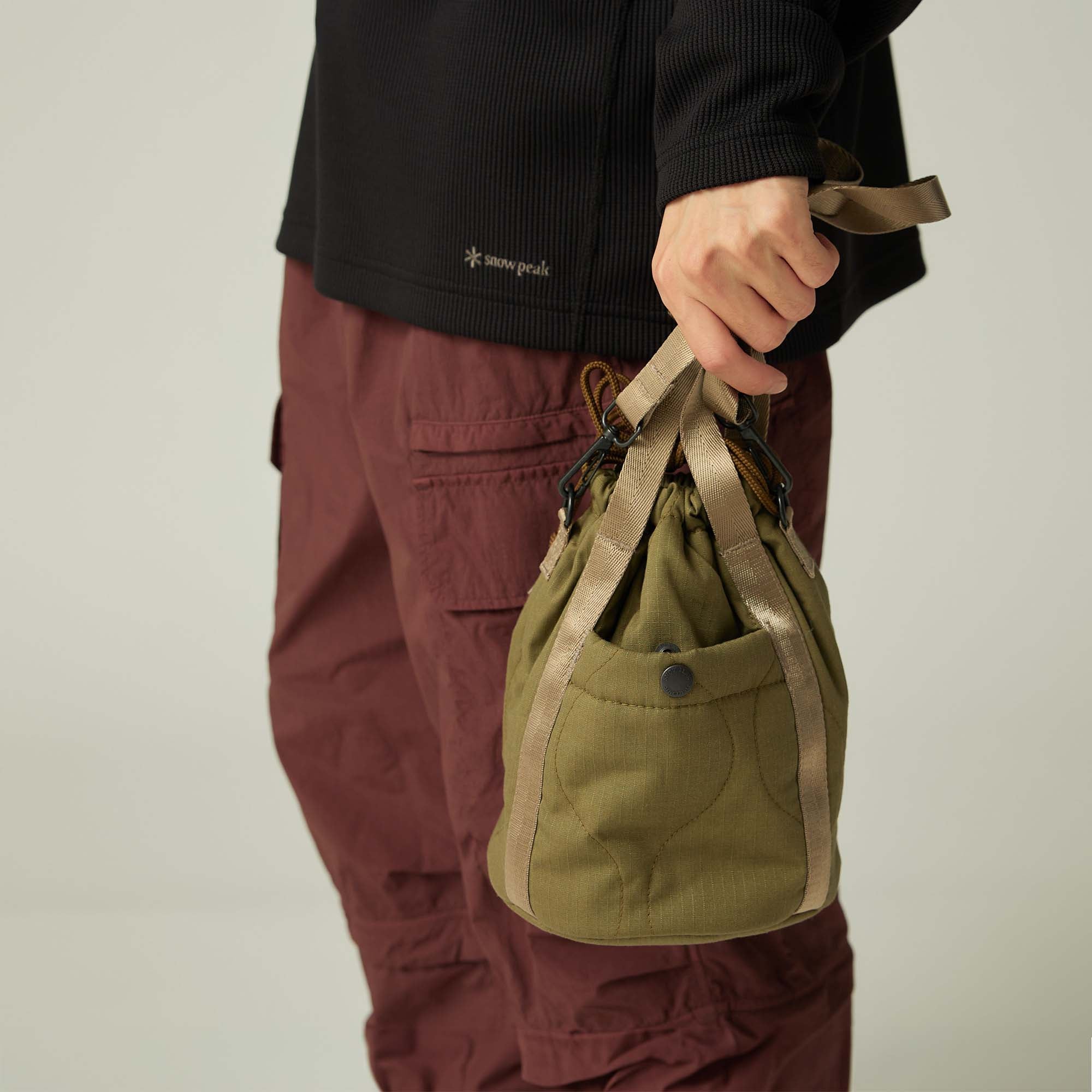 スノーピーク　Quilted Ripstop Pouch One BLACK Quilted Ripstop Pouch – Snow Peak