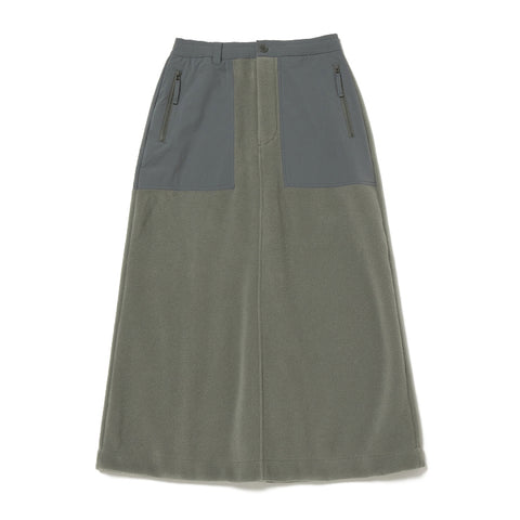 Double Face Fleece Skirt Grey SK-24AW00100GY - Snow Peak UK