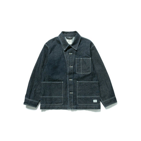 Recycled Cotton Denim Jacket Indigo JK-24AU20102IN - Snow Peak UK