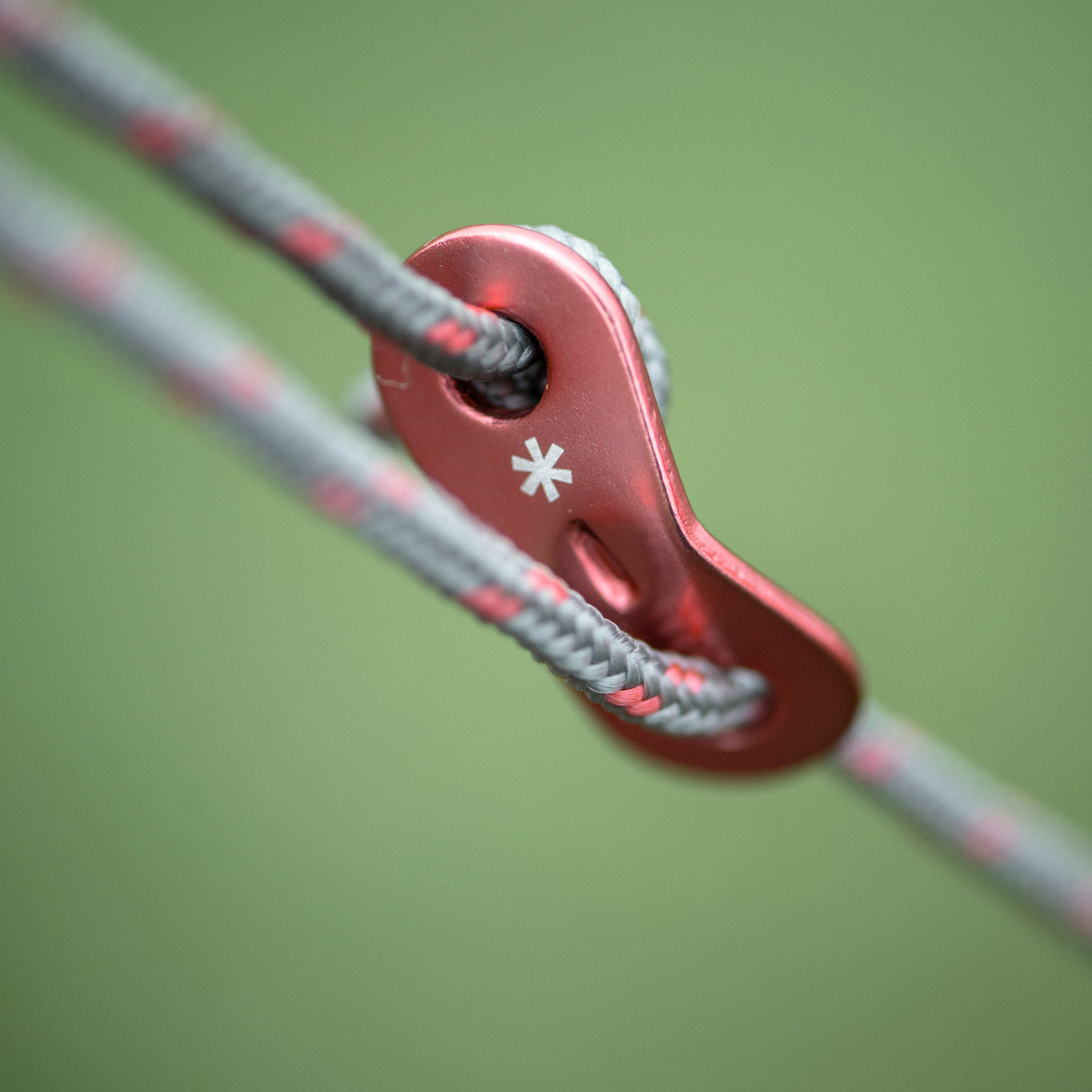 Red Aluminium Rope Tensioner   - Snow Peak UK