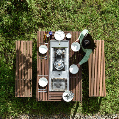 Garden Unit Table Bench   - Snow Peak UK