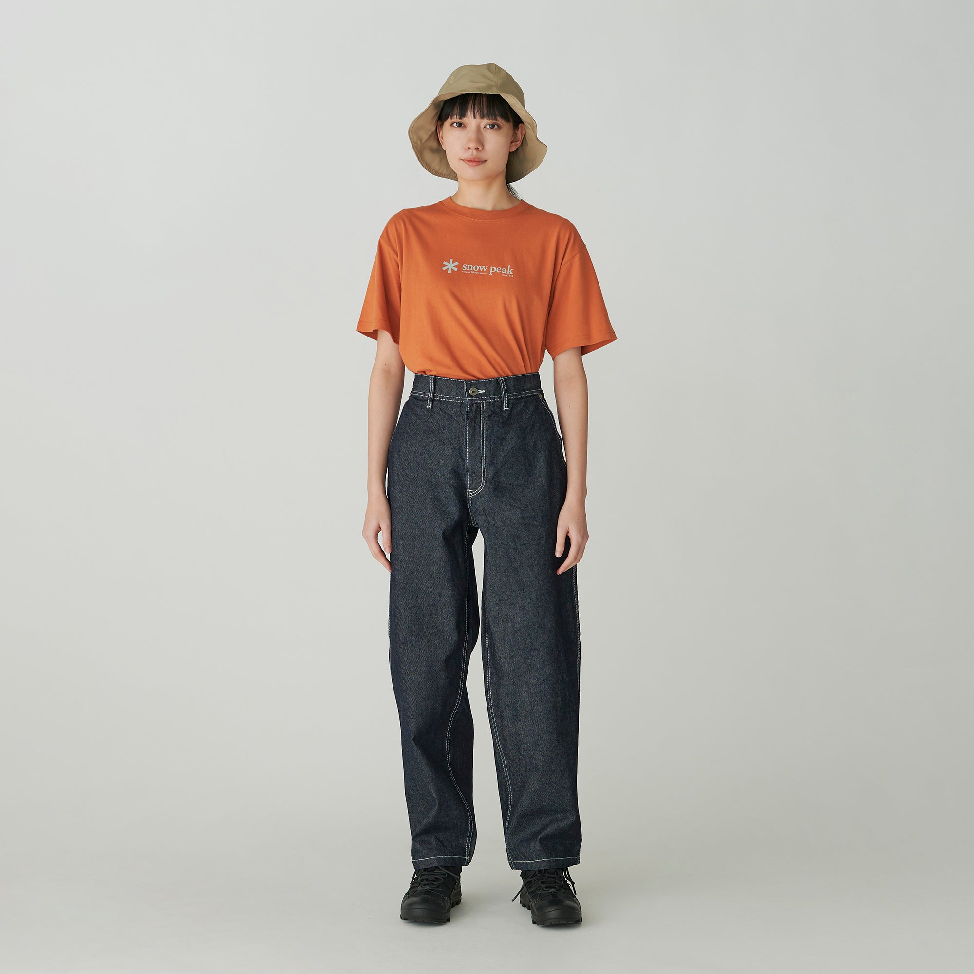 Recycled Cotton Denim Wide Pants