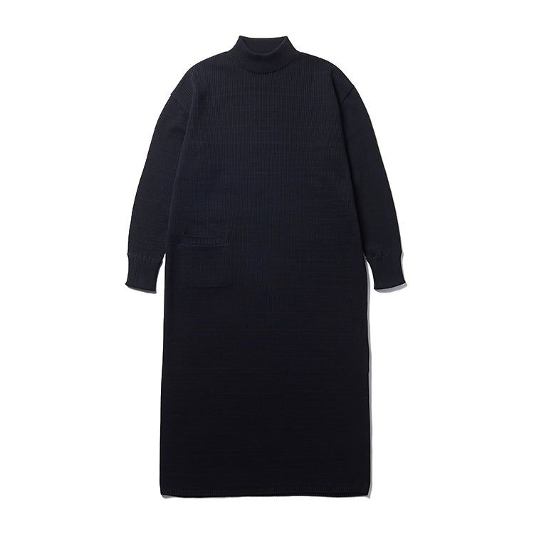 Co/Ny/Pe Knit Dress Black KN-24AW20100BK - Snow Peak UK