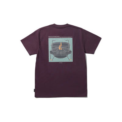 Warm Oneself T-Shirt Burgundy TS-25SU10402043 - Snow Peak UK