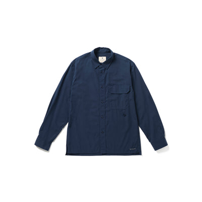 TAKIBI Light Ripstop Shirt Navy SH-25SU10102074 - Snow Peak UK