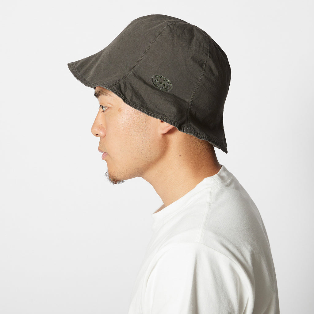 Natural-Dyed Recycled Cotton Hat - Charcoal / 1