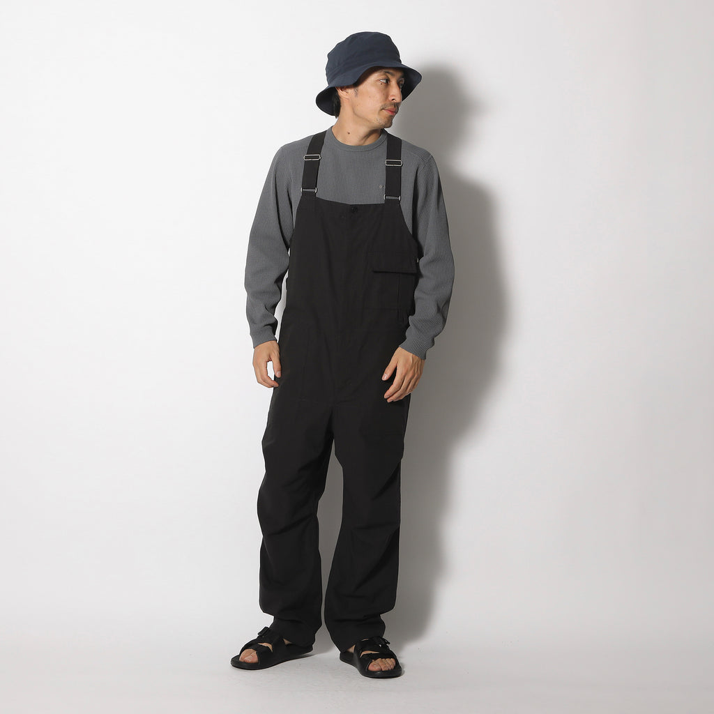 TAKIBI Light Ripstop Overalls - Black / 1