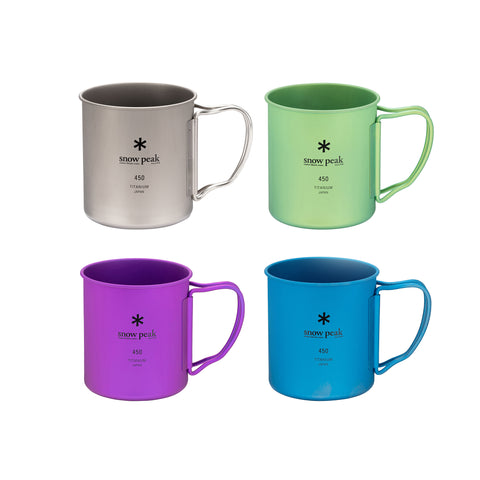 Coloured Mug Single Wall Set   - Snow Peak UK