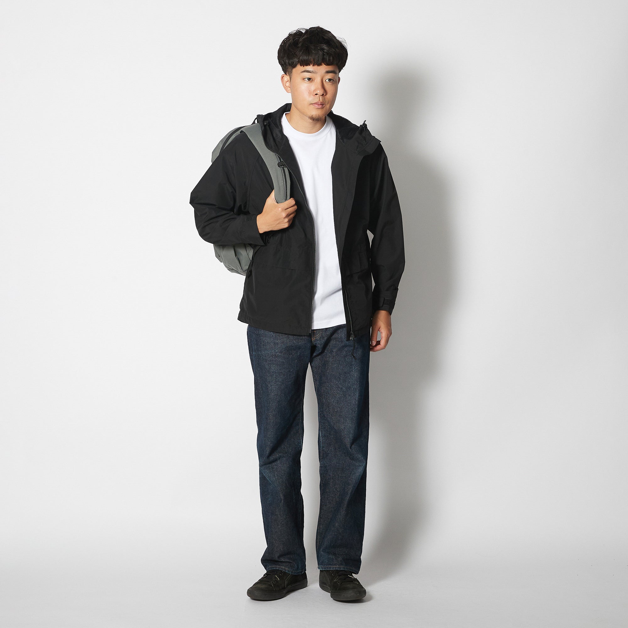 Light Mountain Cloth Zip Up Parka