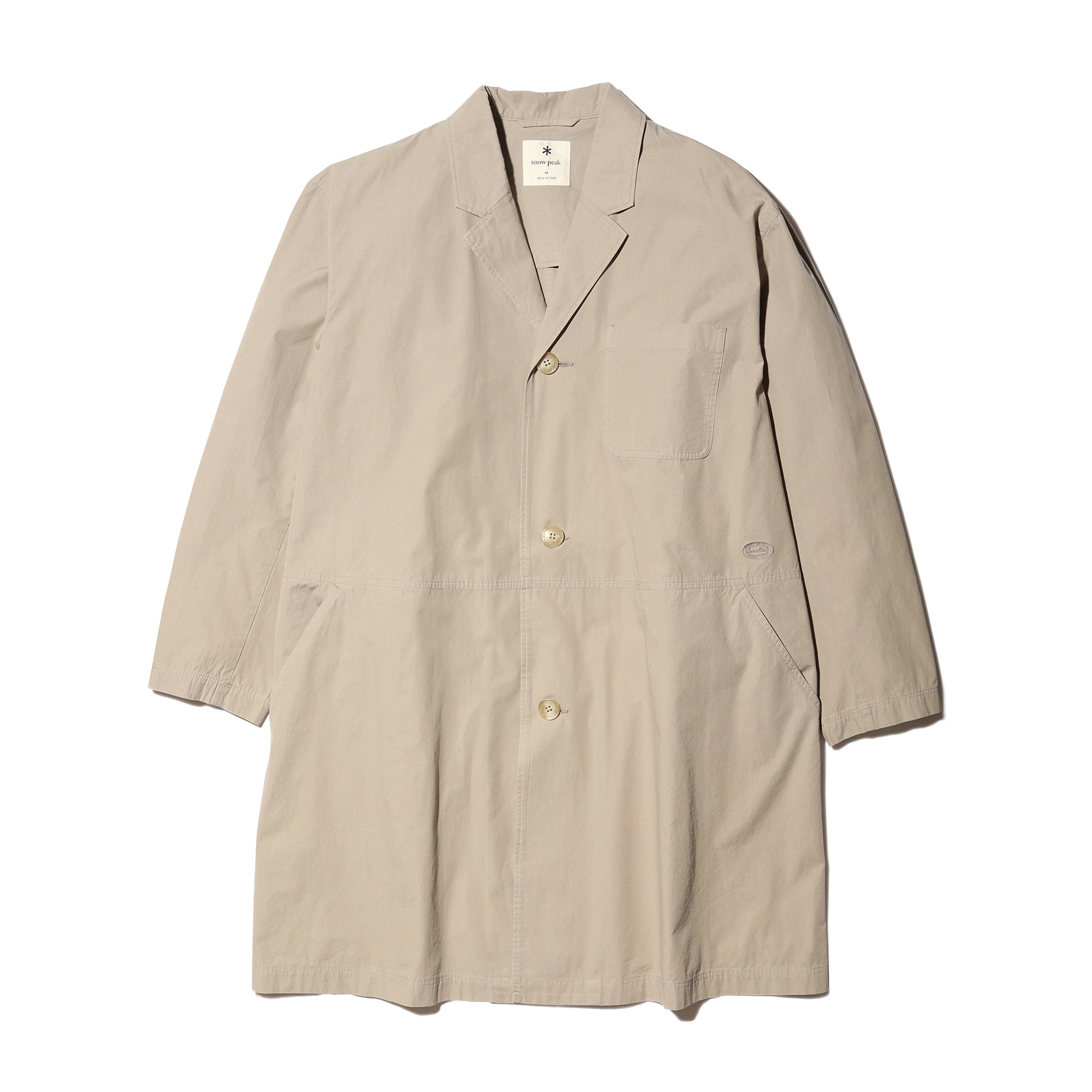 Natural-Dyed Recycled Cotton Coat