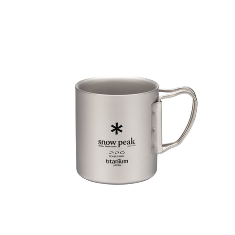 Titanium Double Walled Mugs 220ml MG-051FHR - Snow Peak UK