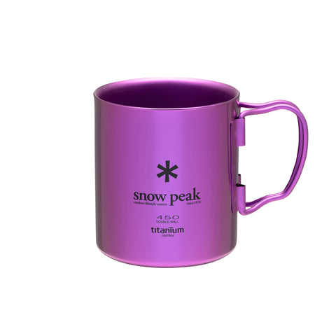 Titanium Double Wall 450 Coloured Mug Purple MG-053PR-US - Snow Peak UK