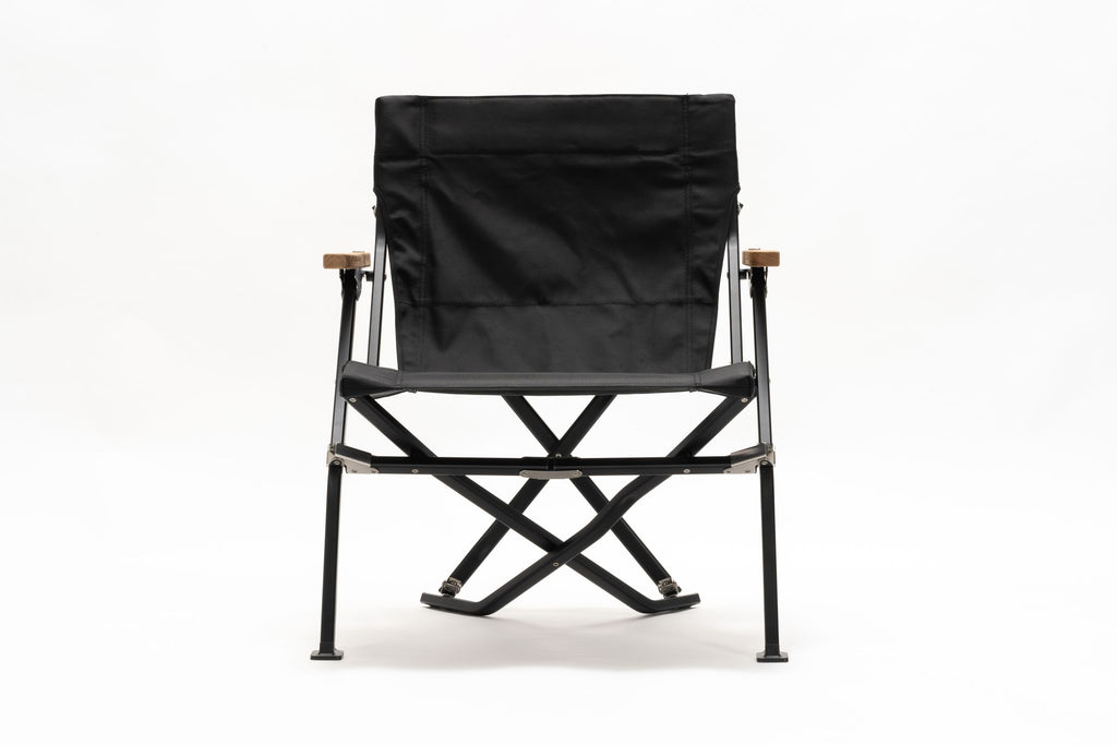 Luxury Low Beach Chair in Black   - Snow Peak UK