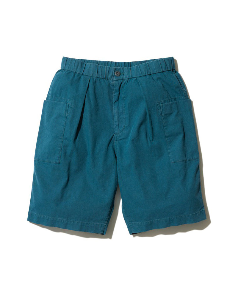 Natural-Dyed Recycled Cotton Shorts S PA-23SU10502BL - Snow Peak UK