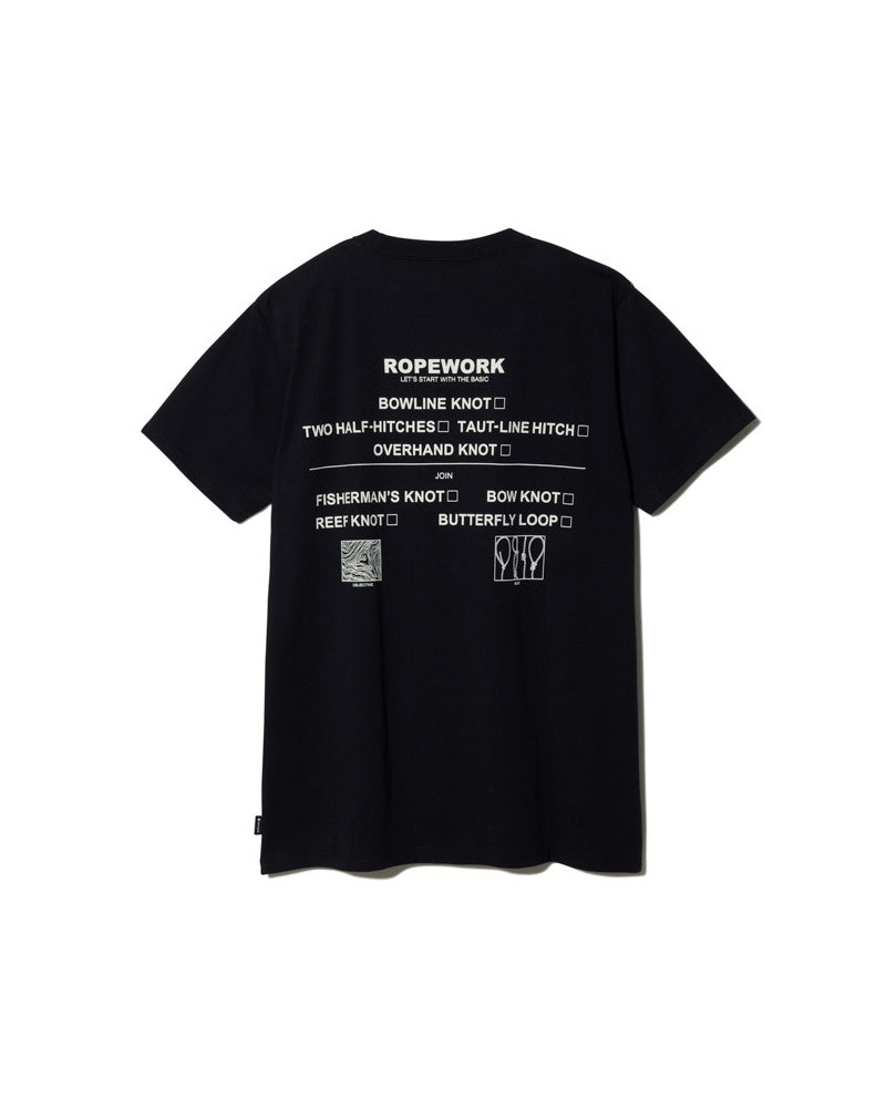Ropework T shirt S TS-23SU00302BK - Snow Peak UK