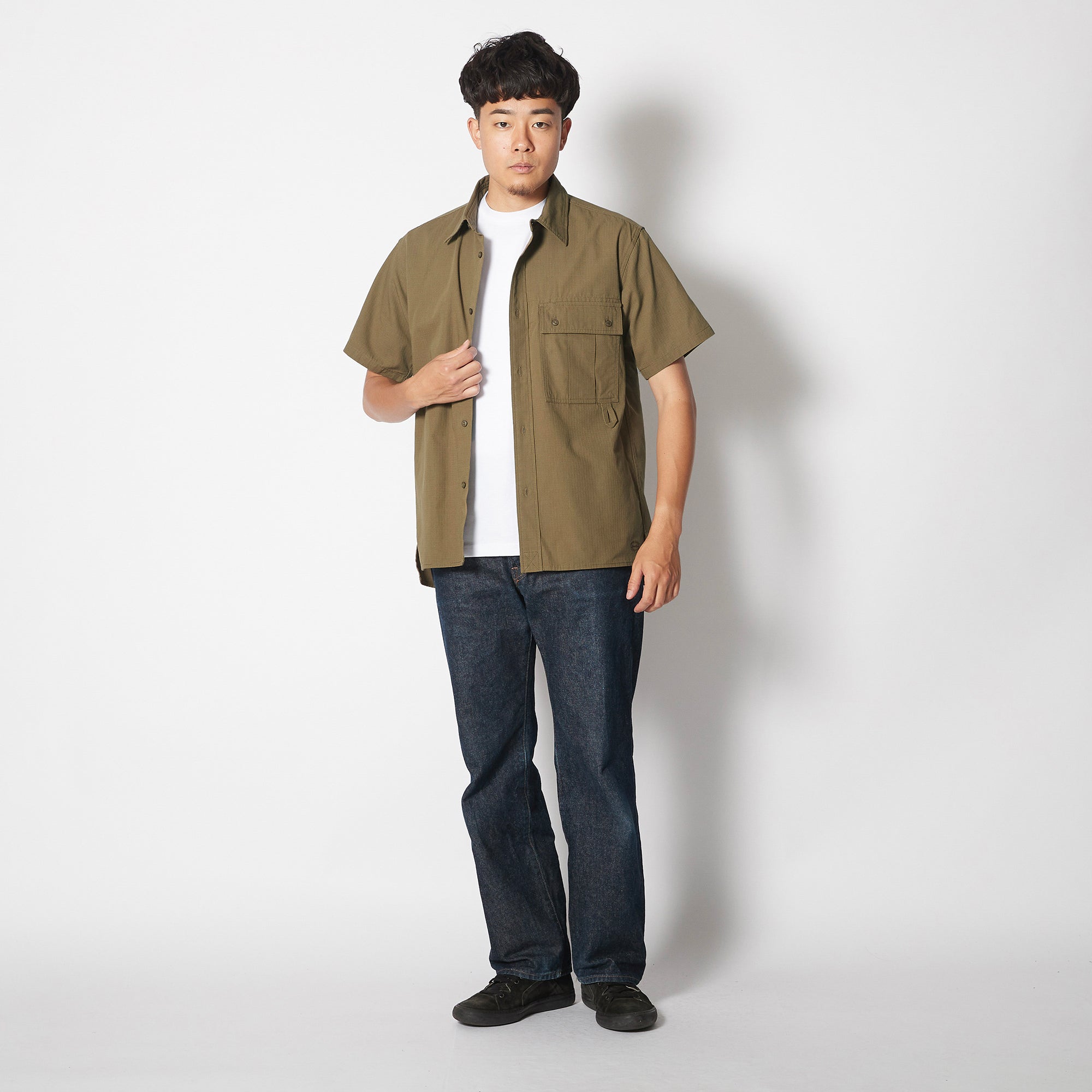 TAKIBI Light Ripstop Short Sleeve Shirt