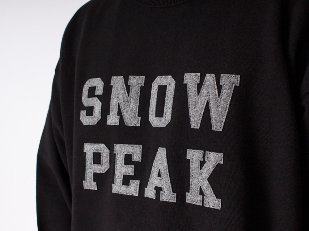 Felt Logo Sweatshirt   - Snow Peak UK