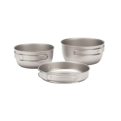 3 Piece Titanium Cookset   - Snow Peak UK