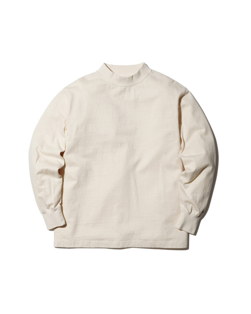 Recycled Cotton Mockneck Long Sleeve T-Shirt S SW-22AU402R02EC - Snow Peak UK