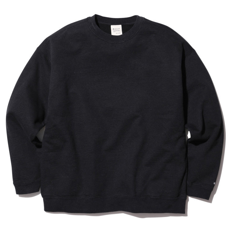 Snow Peak Recycled Cotton Sweat ブラック 1 Recycled Cotton Sweat Crewneck | Snow Peak