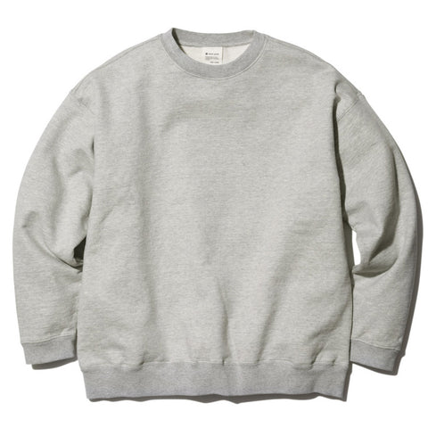 Recycled Cotton Sweat Crewneck Marled Grey SW-22SU401R00MG - Snow Peak UK