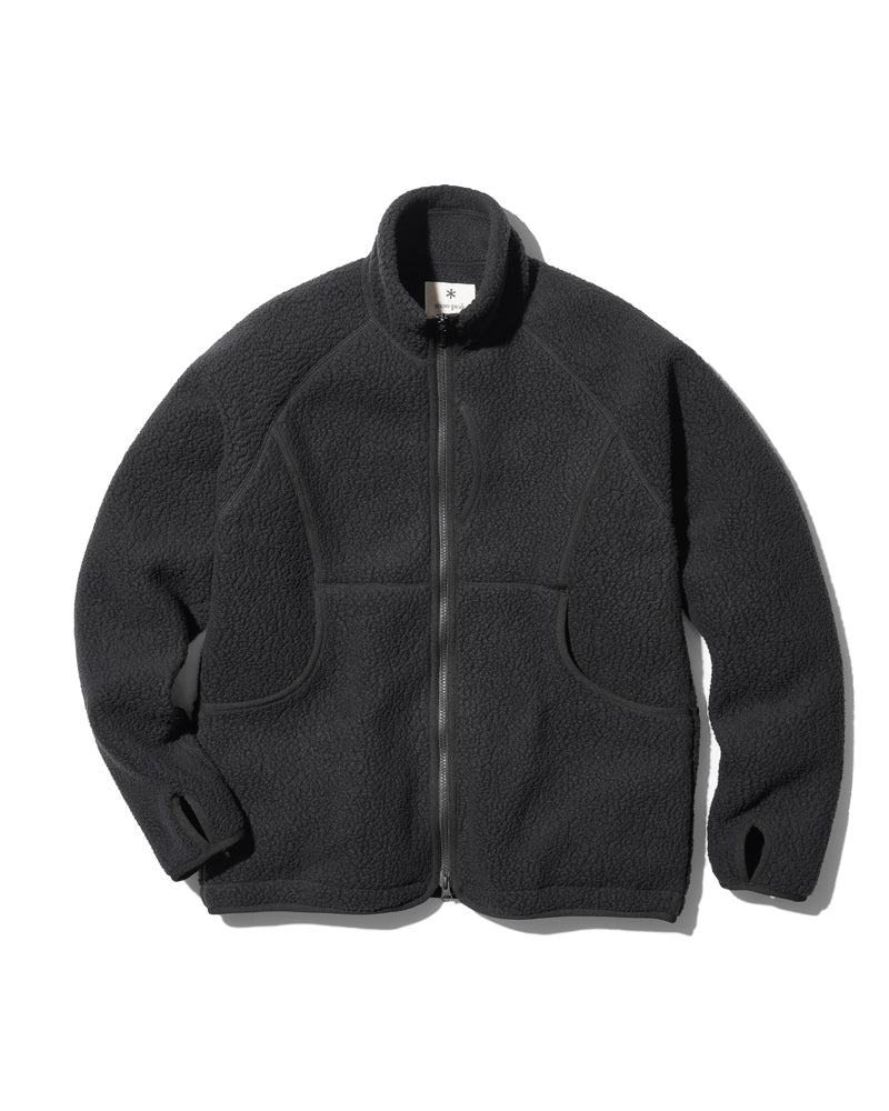 Thermal Boa Fleece Jacket in Black - S / Black