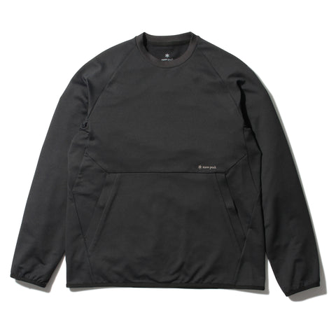 Quick Dry Sweatshirt Pullover Black SW-24SU00802BK - Snow Peak UK