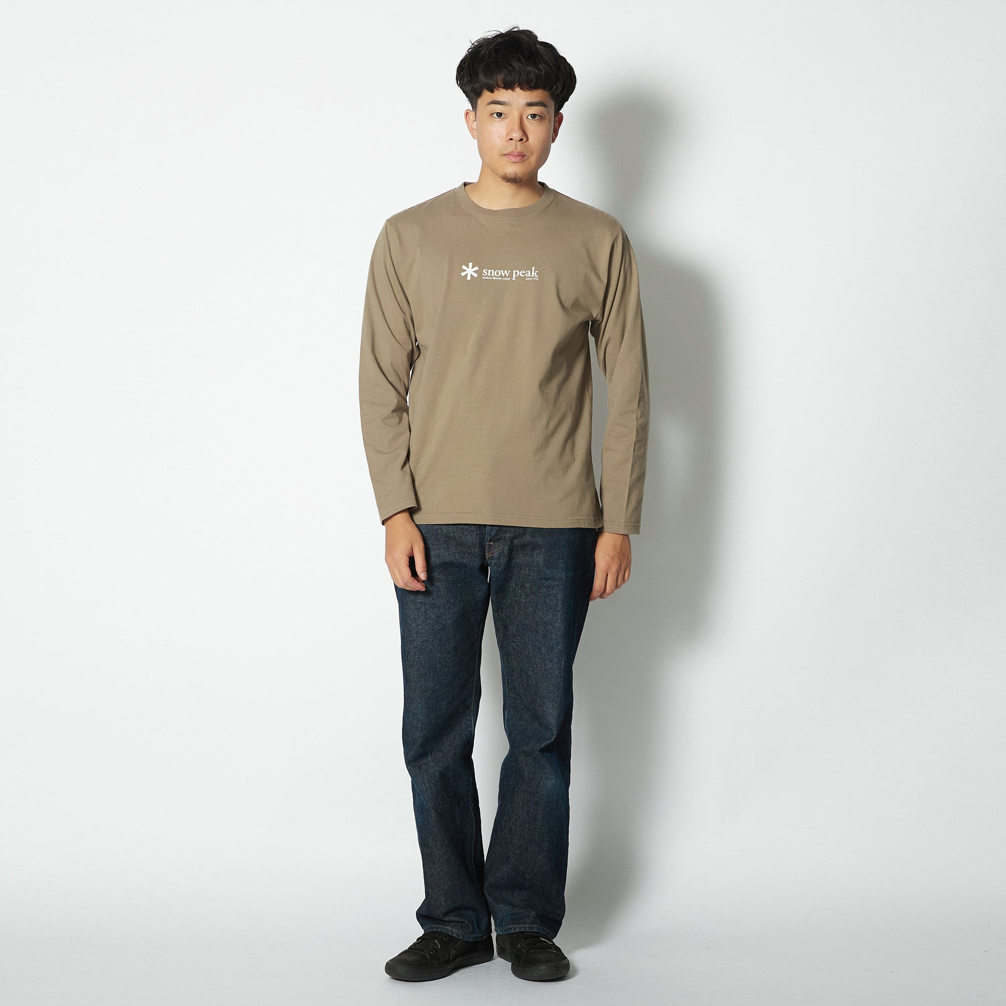 Soft Cotton Logo Long Sleeve T-Shirt