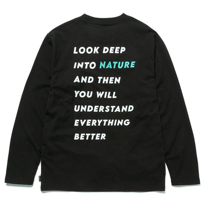 Think Twice Long Sleeve T-Shirt Black TS-24AU10602BK - Snow Peak UK