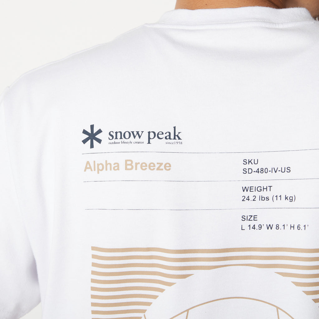 Alpha Breeze Typography T-Shirt   - Snow Peak UK