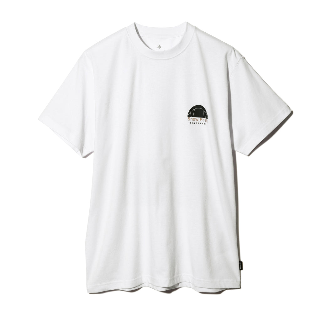 Alpha Breeze Typography T-Shirt White TS-24SU00102WH - Snow Peak UK