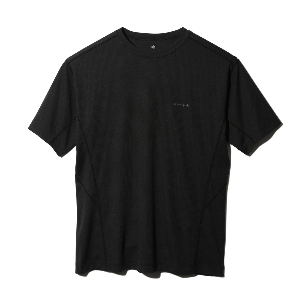 Pe Power Dry Short Sleeve T-Shirt Black TS-24SU00702BK - Snow Peak UK