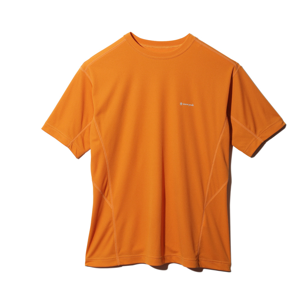 Pe Power Dry Short Sleeve T-Shirt Orange TS-24SU00702OR - Snow Peak UK