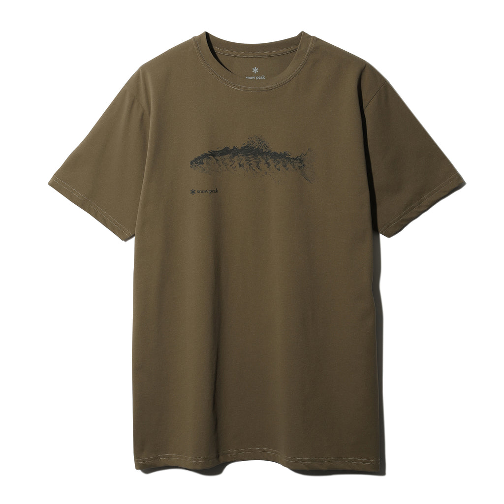 Toned Trout Sign Of Fish T-Shirt S TT2410-TS0202KH - Snow Peak UK
