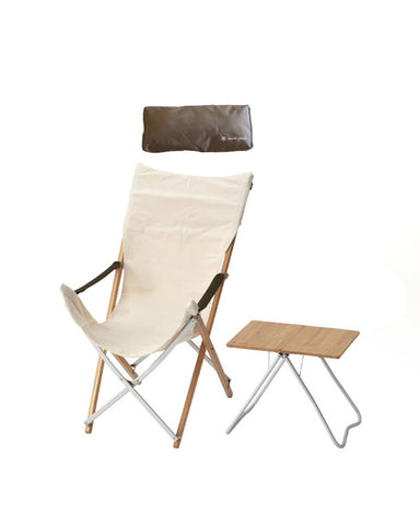 Snow Peak Luxury Low Beach Folding Camping Chair - Ivory – zen minded