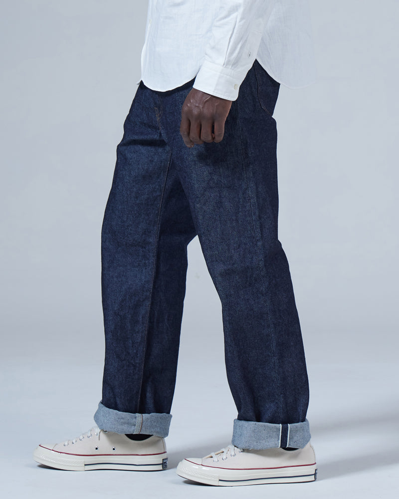 Recycled Cotton 5pkt Denim Regular Trousers   - Snow Peak UK