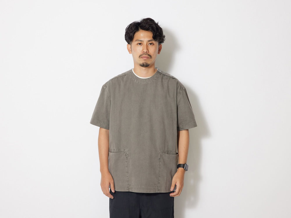 Natural-Dyed Recycled Cotton S/S Pullover   - Snow Peak UK
