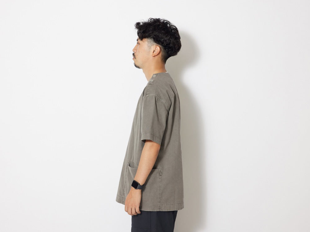 Natural-Dyed Recycled Cotton S/S Pullover   - Snow Peak UK
