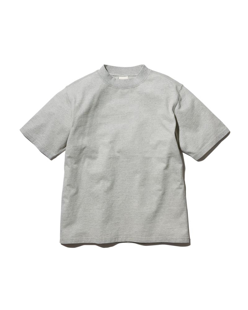 Recycled Cotton Heavy Mockneck T-shirt M.Grey TS-22SU40200MG - Snow Peak UK